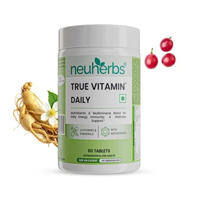 Neuherbs Multivitamin - True Vitamin | Boost Energy, Stamina & Overall Health